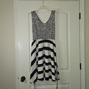 Striped Sleeveless Dress